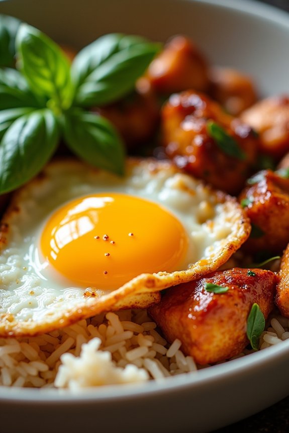 aromatic thai basil chicken