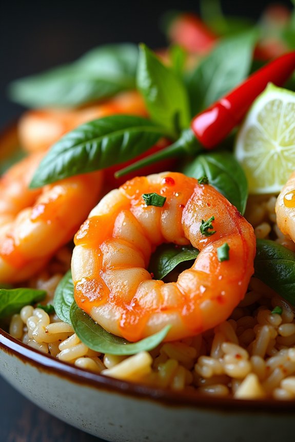 aromatic thai shrimp bowl