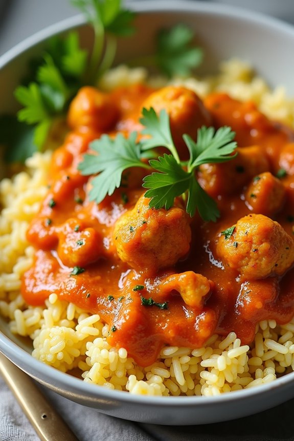 cauliflower rice tikka masala