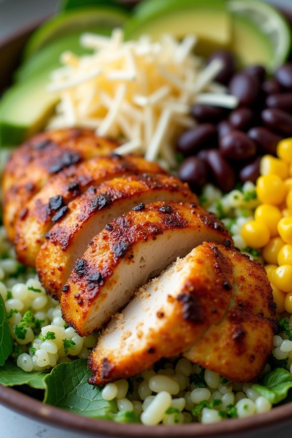chipotle lime chicken bowl