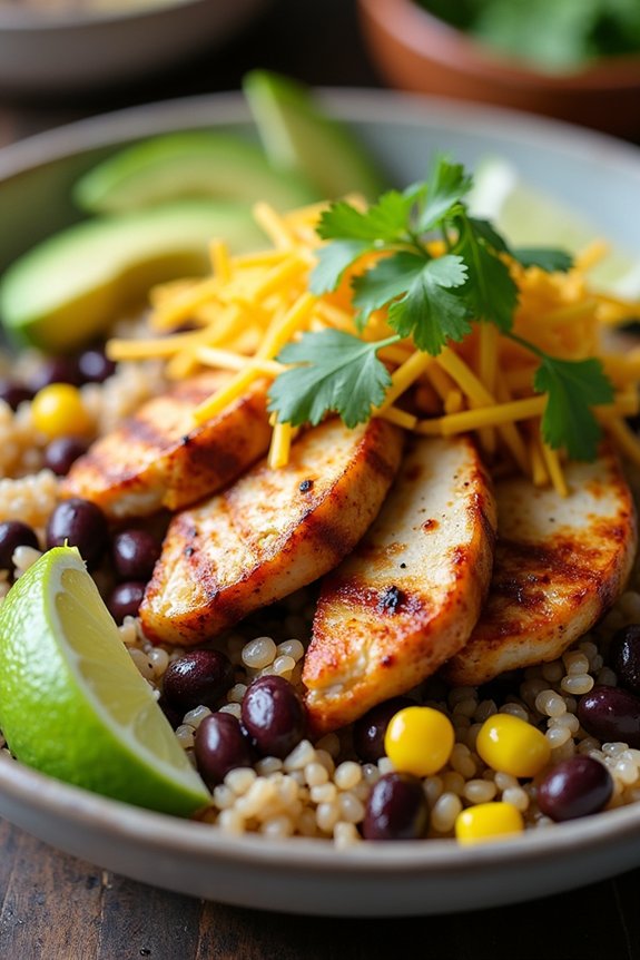 chipotle lime chicken bowl