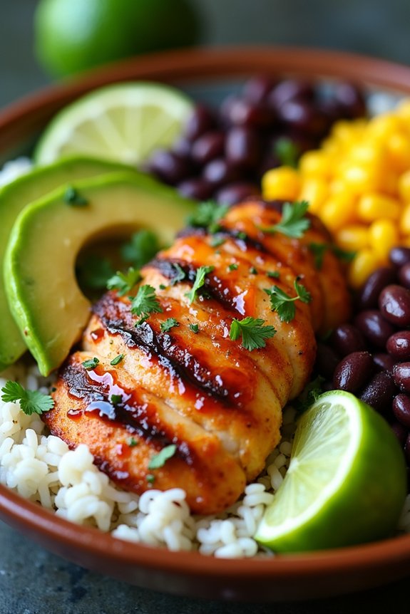 chipotle lime chicken bowl