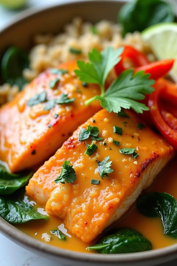 coconut curry salmon delight