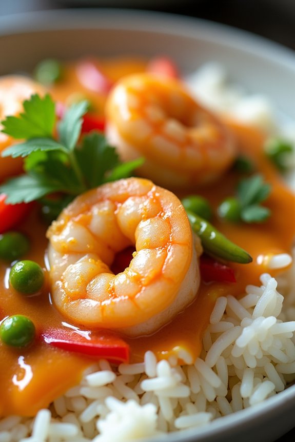 coconut curry shrimp delight