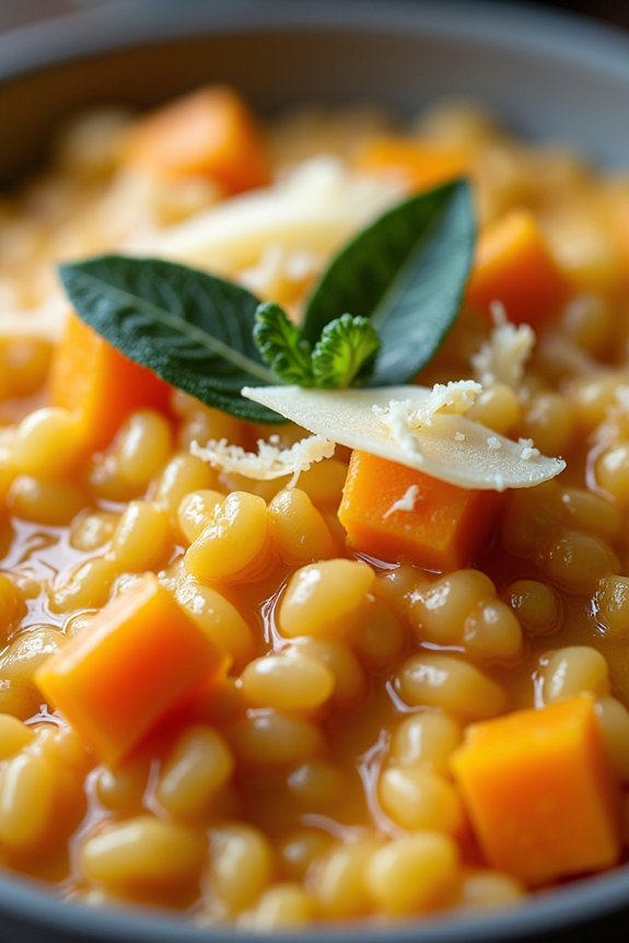 creamy butternut squash risotto