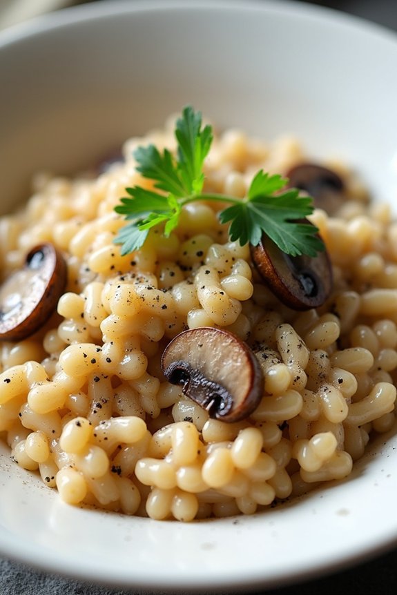 creamy mushroom risotto recipe