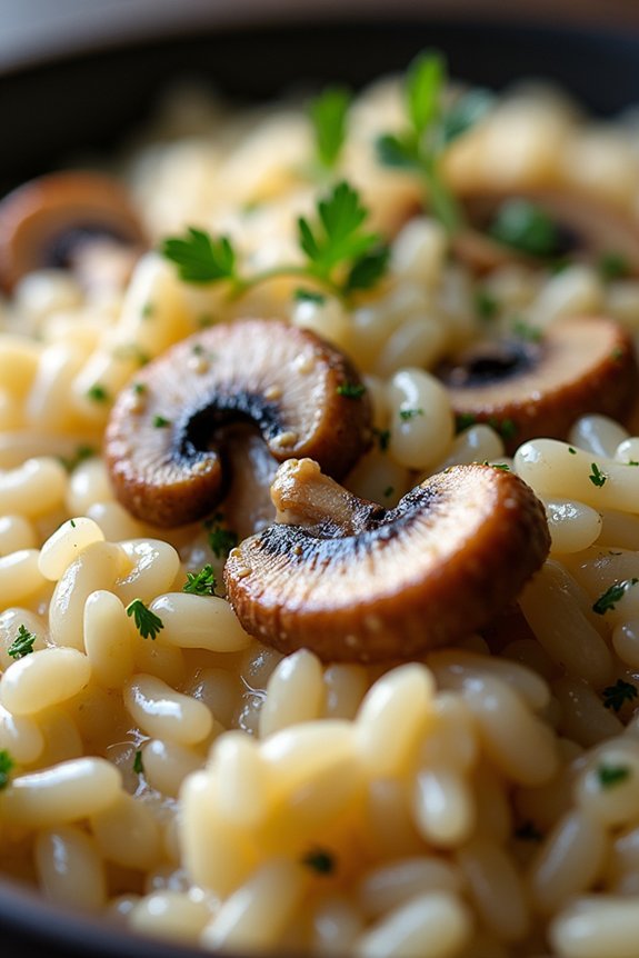 creamy mushroom risotto recipe