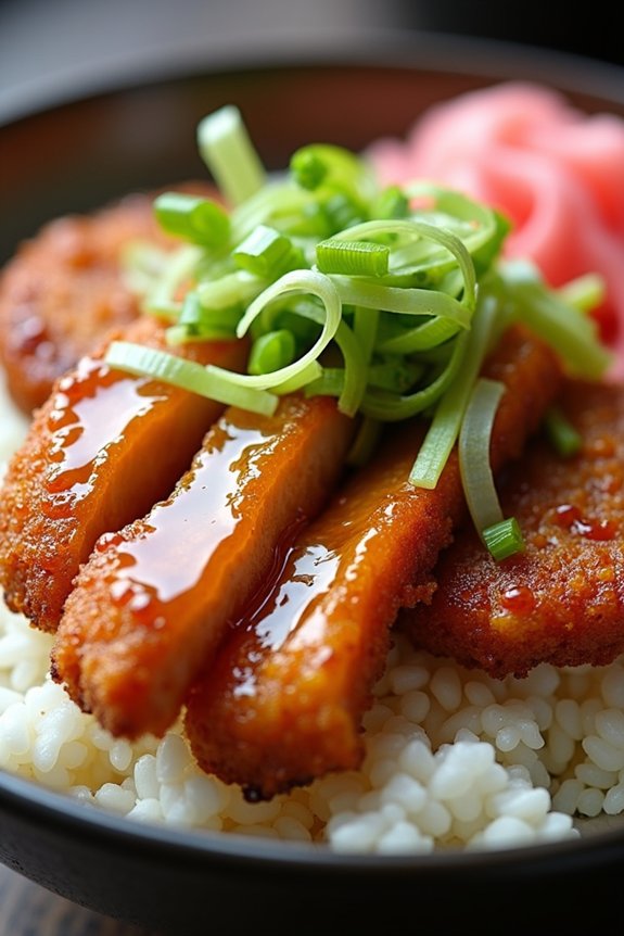 crispy pork rice bowl