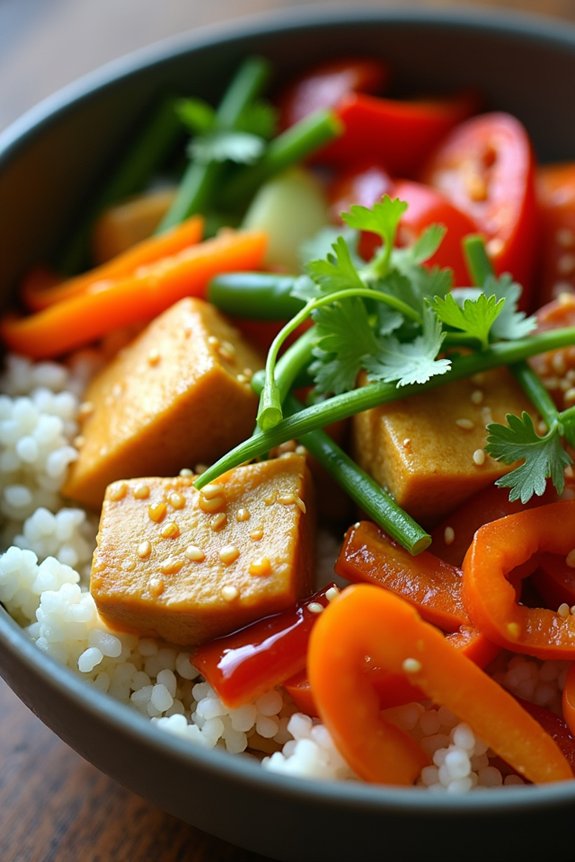delightful soft tofu bowl