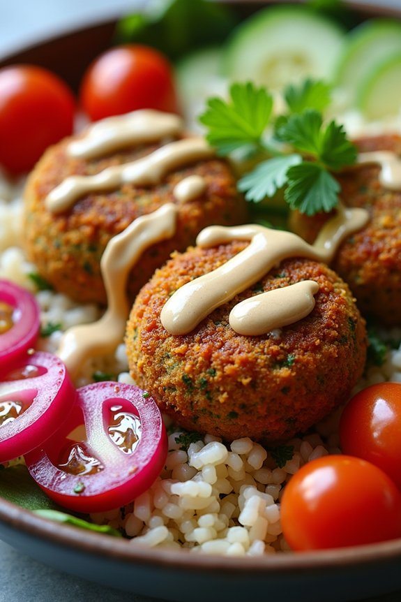 falafel rice bowl delight