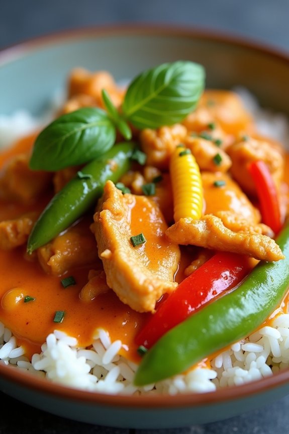 flavorful thai red curry