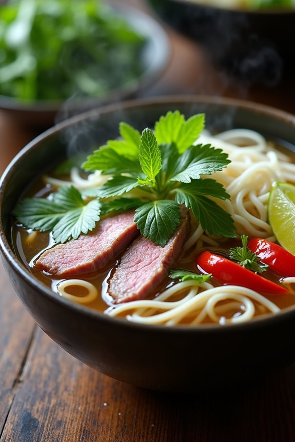 fragrant flavorful noodle soup