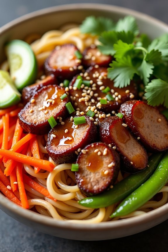 hoisin pork noodle delight