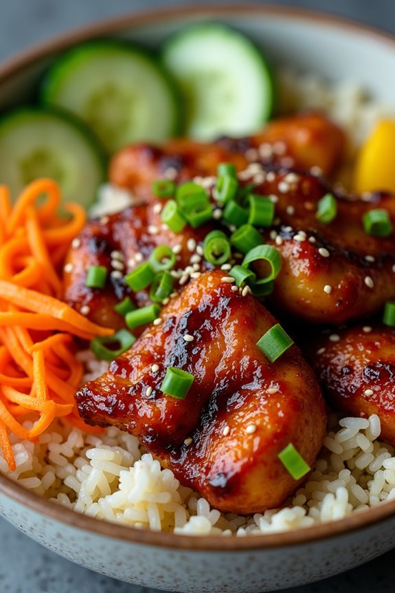 korean bbq chicken bowl