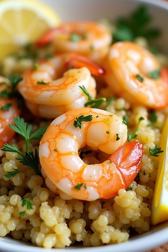 lemon herb shrimp bowl