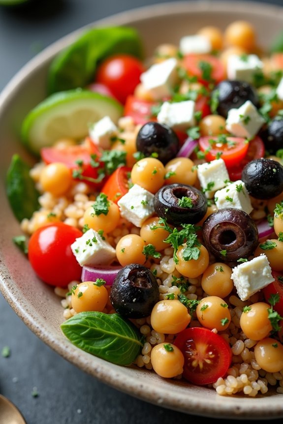 mediterranean chickpea rice bowl