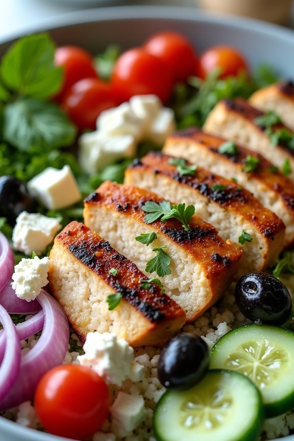 mediterranean grilled chicken bowl
