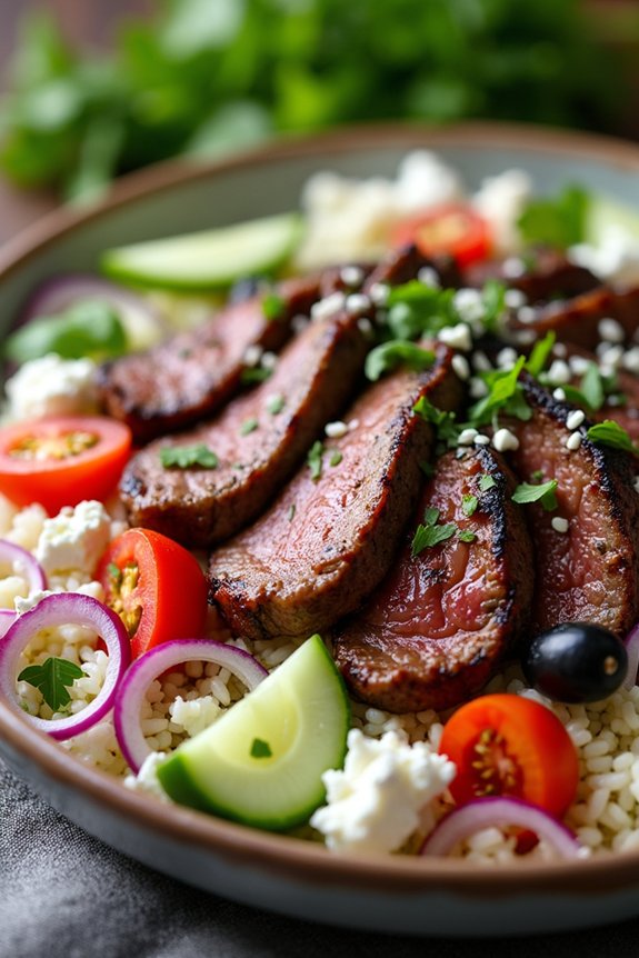 mediterranean herb steak bowl