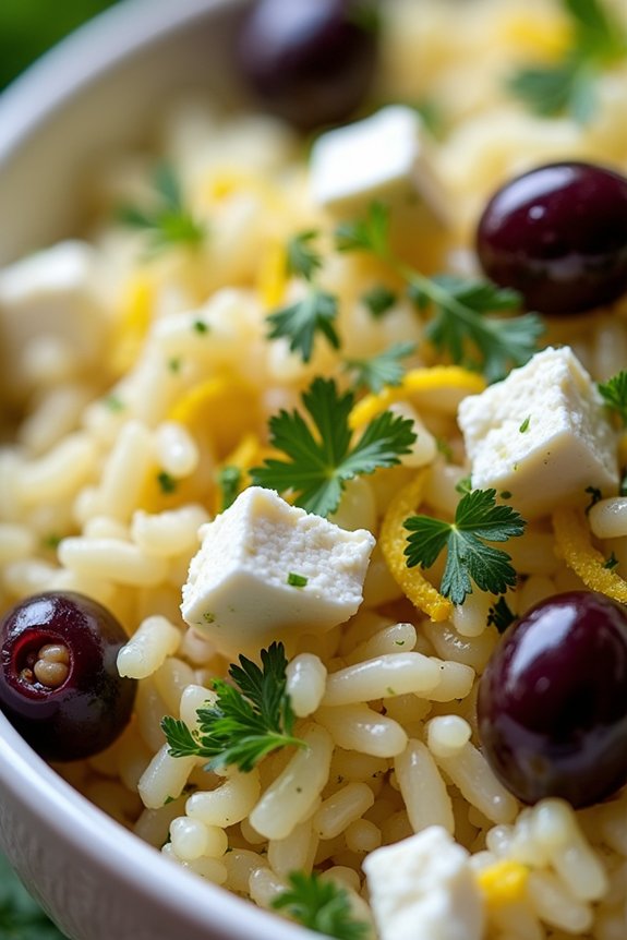mediterranean lemon herb rice