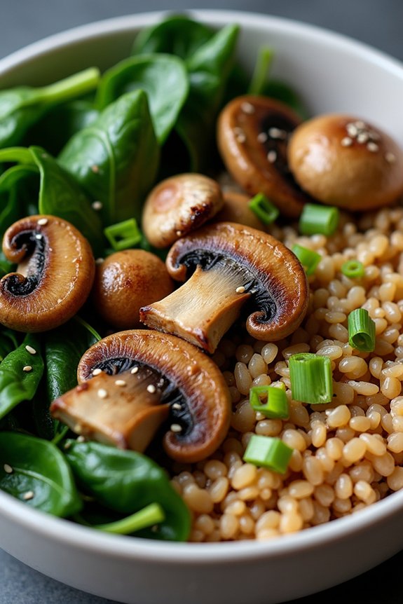 nutritious garlic ginger bowl