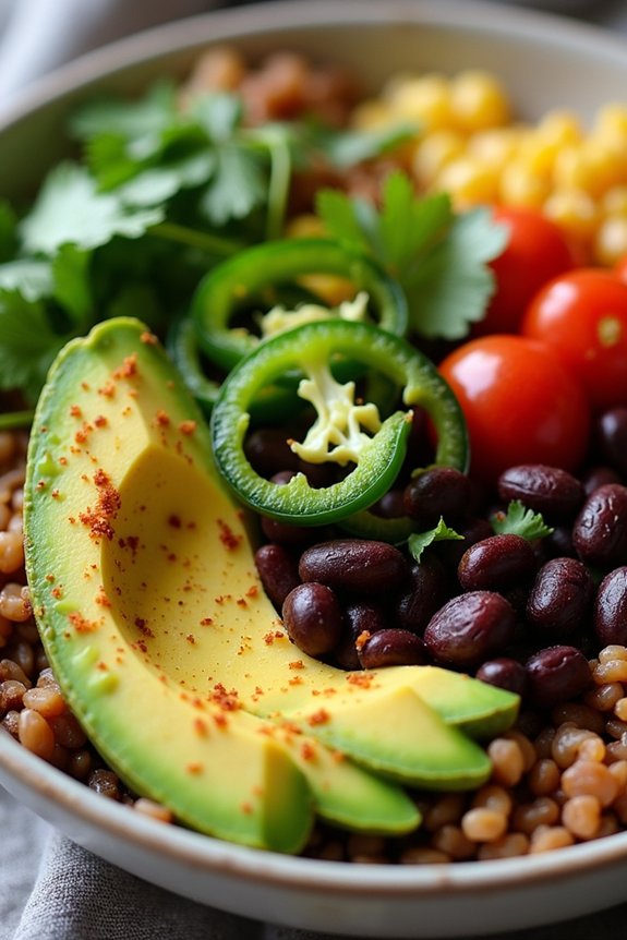 nutritious mexican black bean bowl