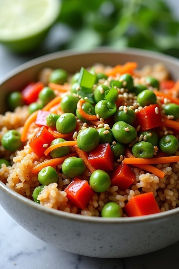 nutty spicy nutritious rice bowl