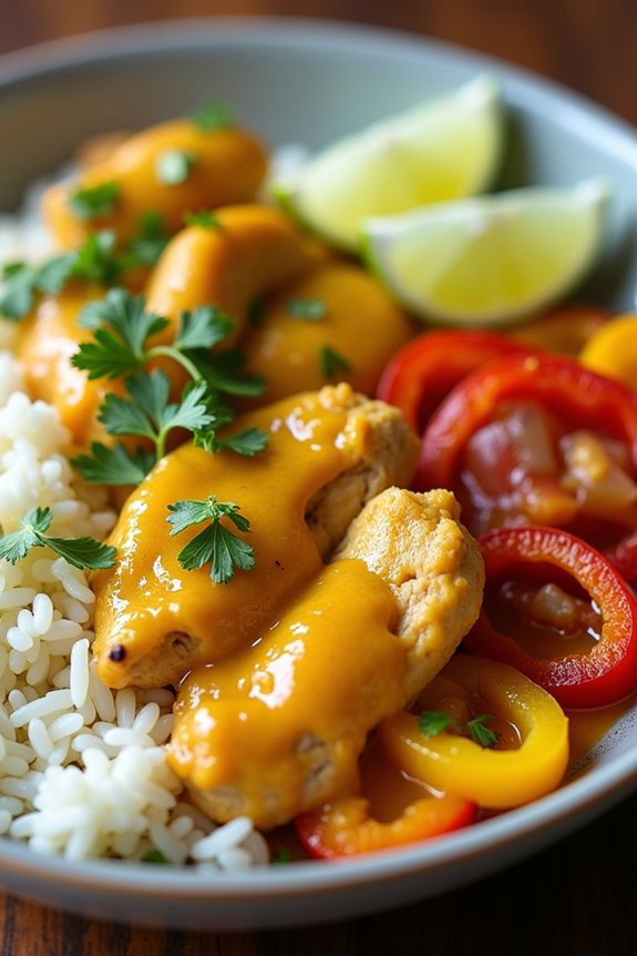 peruvian spicy rice bowl