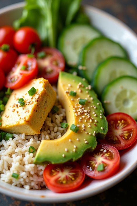 quick nutritious tofu bowl