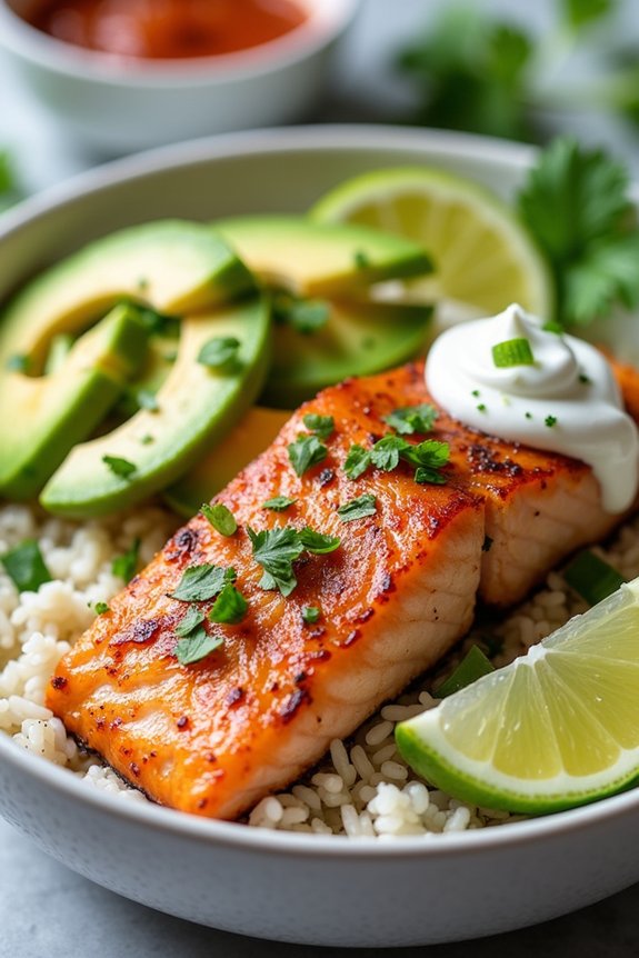 salmon rice bowl delight