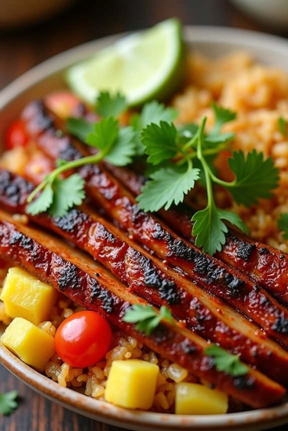 savory pork rice bowl