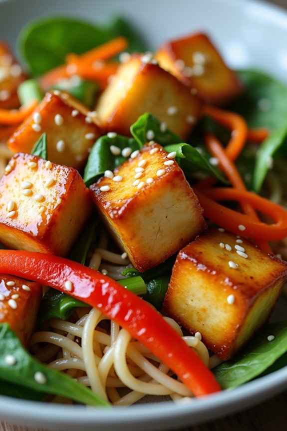 savory sesame ginger noodles