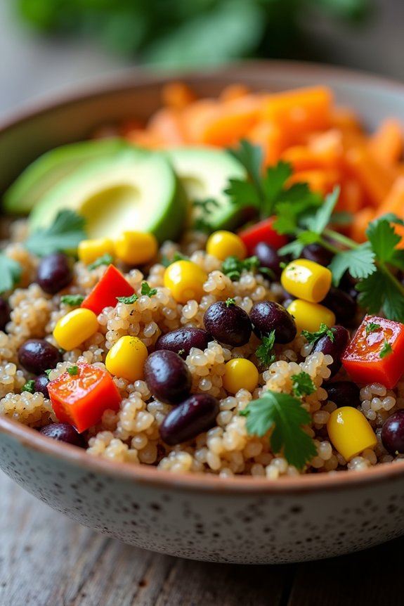 southwest black bean bowl