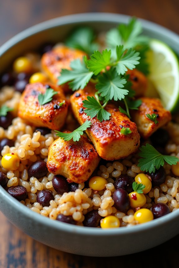spicy chipotle chicken bowl