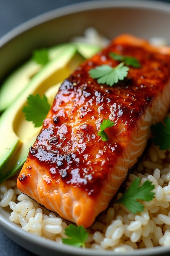 spicy honey garlic salmon