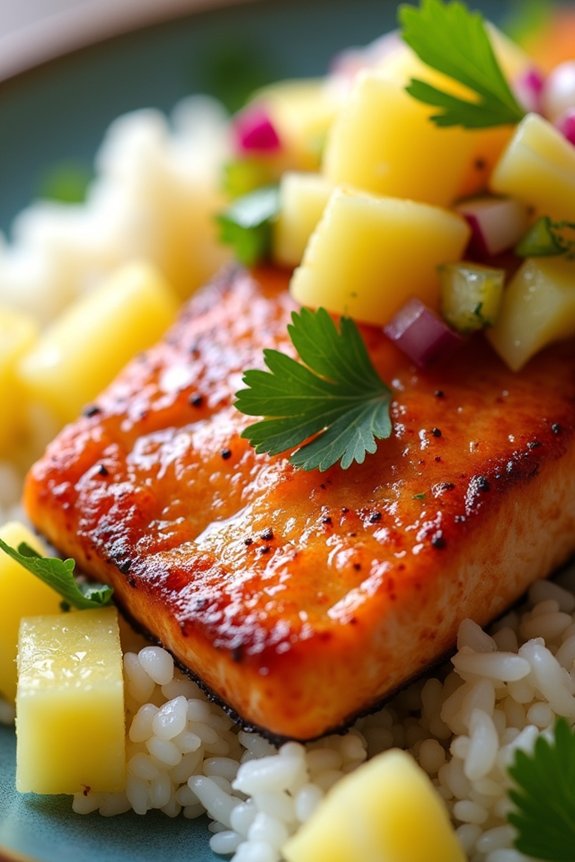 sweet and savory salmon