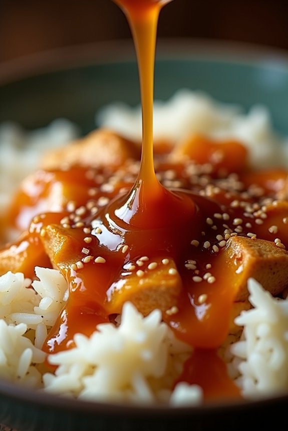 sweet sticky garlic sauce