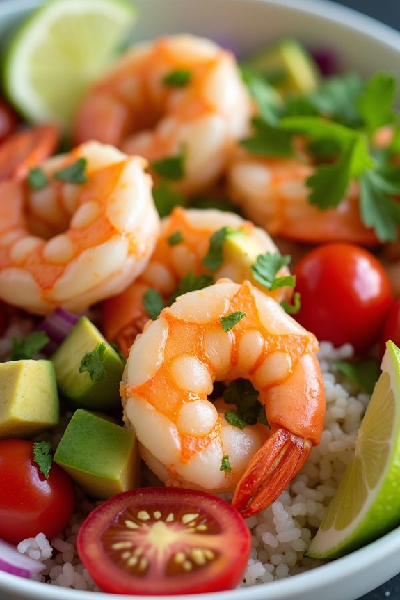 tangy lime shrimp bowl