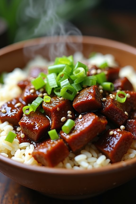 teriyaki beef rice bowl