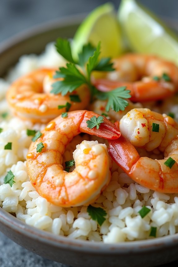 tropical coconut lime shrimp