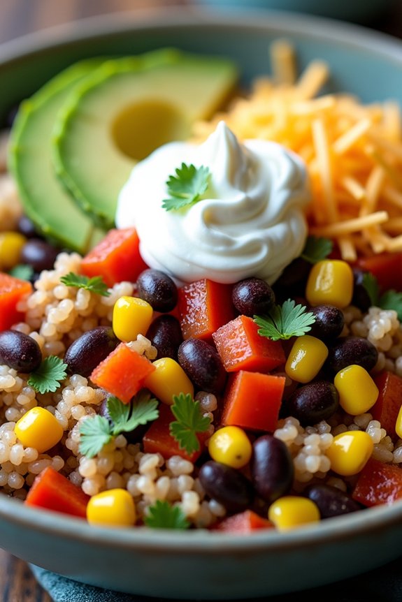 vibrant black bean bowl