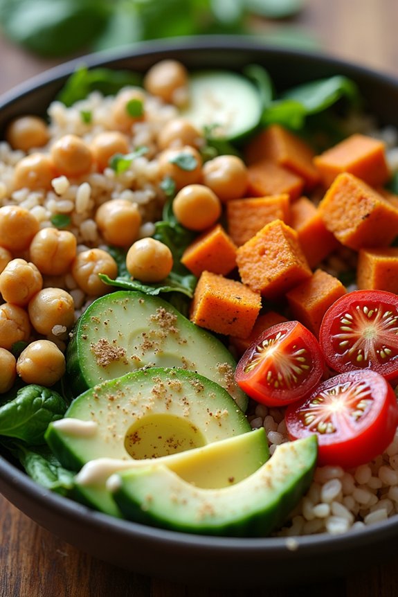 vibrant nutritious vegetarian bowl