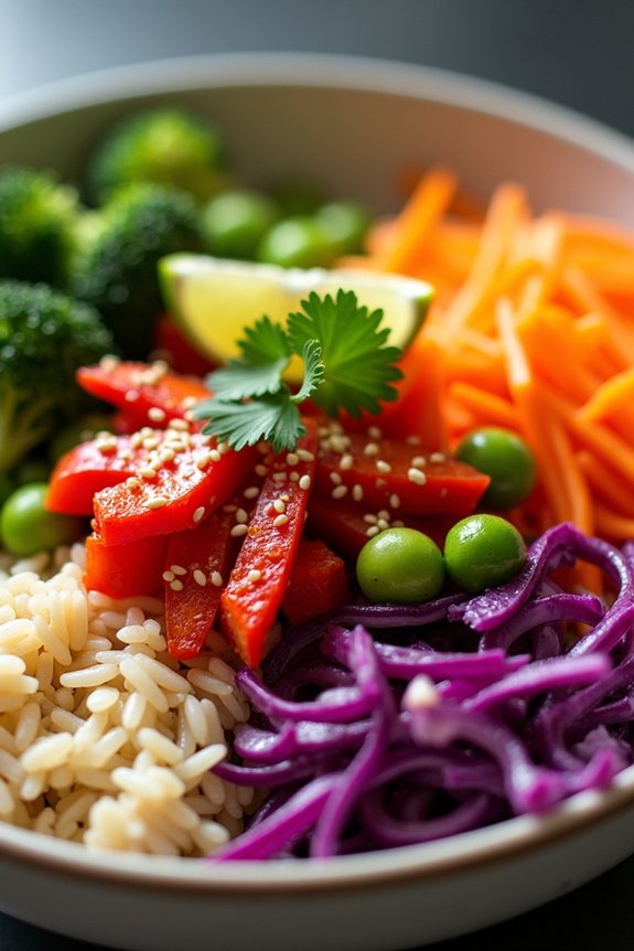 vibrant nutritious veggie rice