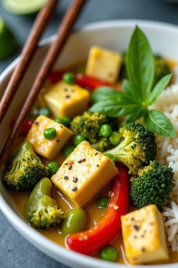 vibrant thai green curry