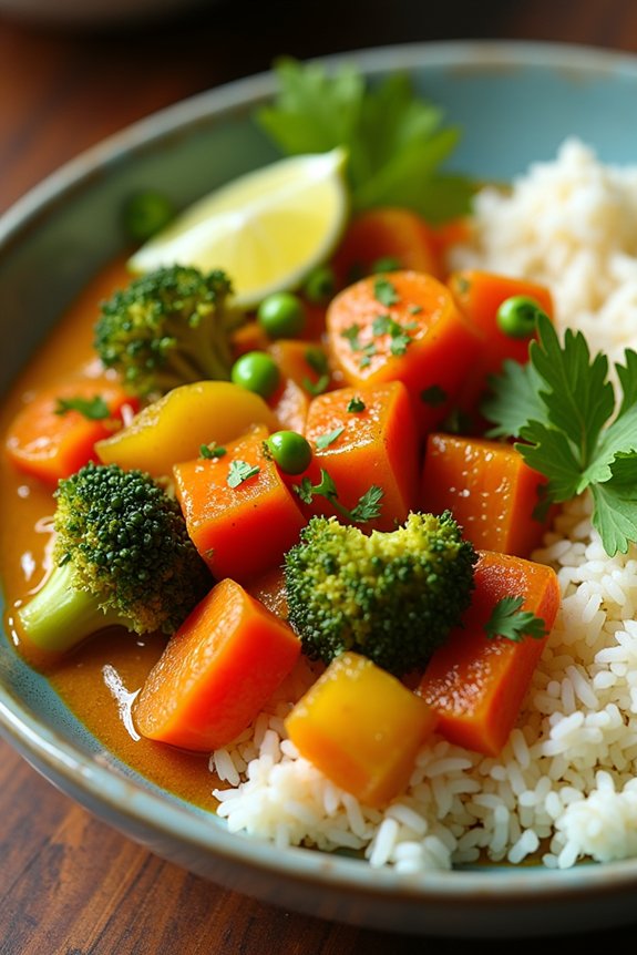 warm hearty vegetable curry