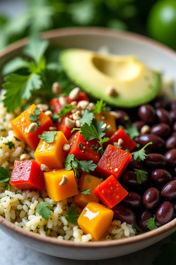 zesty lime cilantro rice bowl
