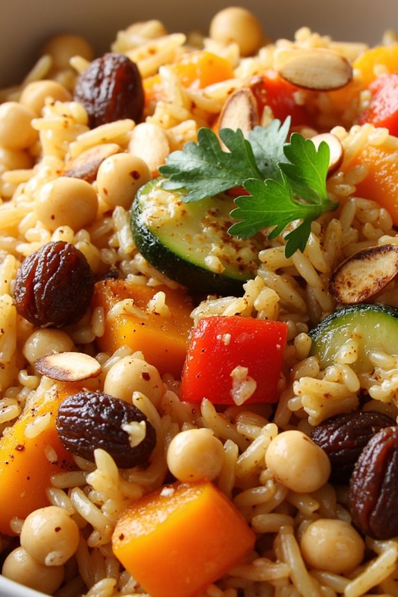 aromatic moroccan vegetable rice