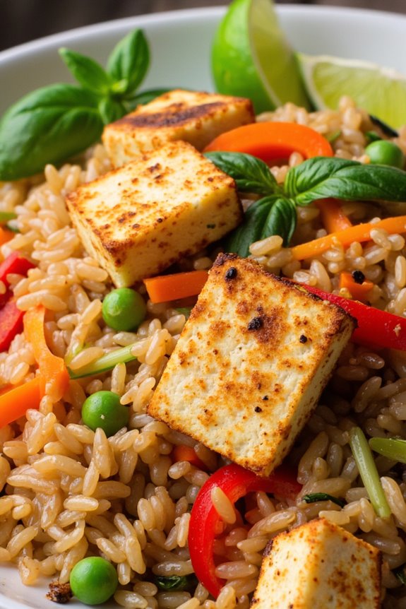 aromatic thai basil fried rice