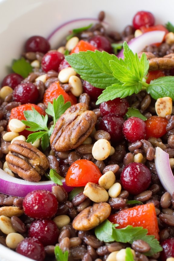 autumn wild rice salad