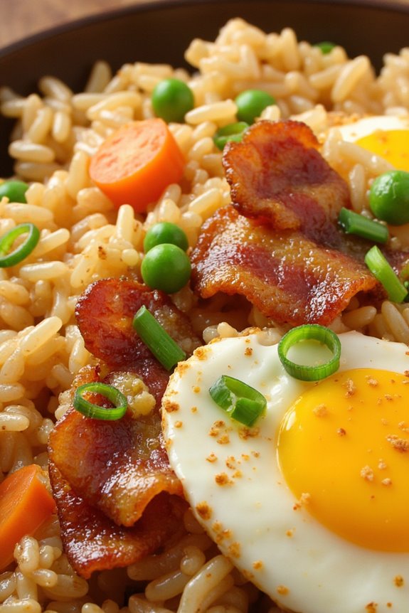 bacon and egg fried rice