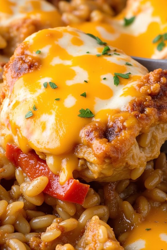 barbecue chicken rice casserole